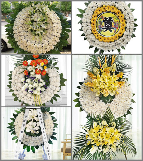 安徽黄山市休宁县海阳镇盐铺村花圈速递